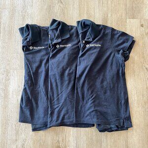 Unisex Bundle of 3 Cintas Blue Polos "Stericycle" - XL